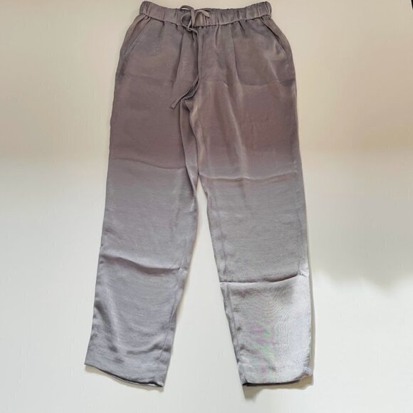NWT Banana Repubilc Pant Trouser Metallic Satin Soft Pull On Drawstring Small - Picture 1 of 9